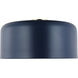 Malone 1 Light 15.75 inch Navy Ceiling Flush Mount Ceiling Light